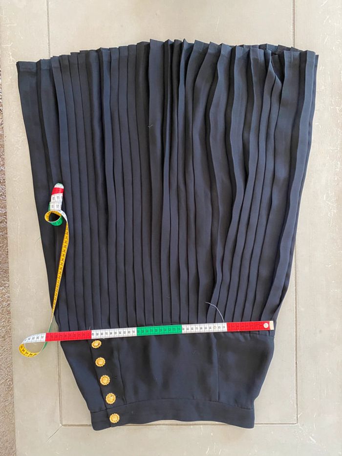 Jupe vintage Partypris Paris noire plissée taille 40/42 fabrication française - photo numéro 16