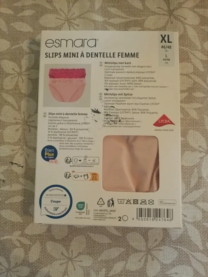 Slips mini à dentelle femme  taille 46 48