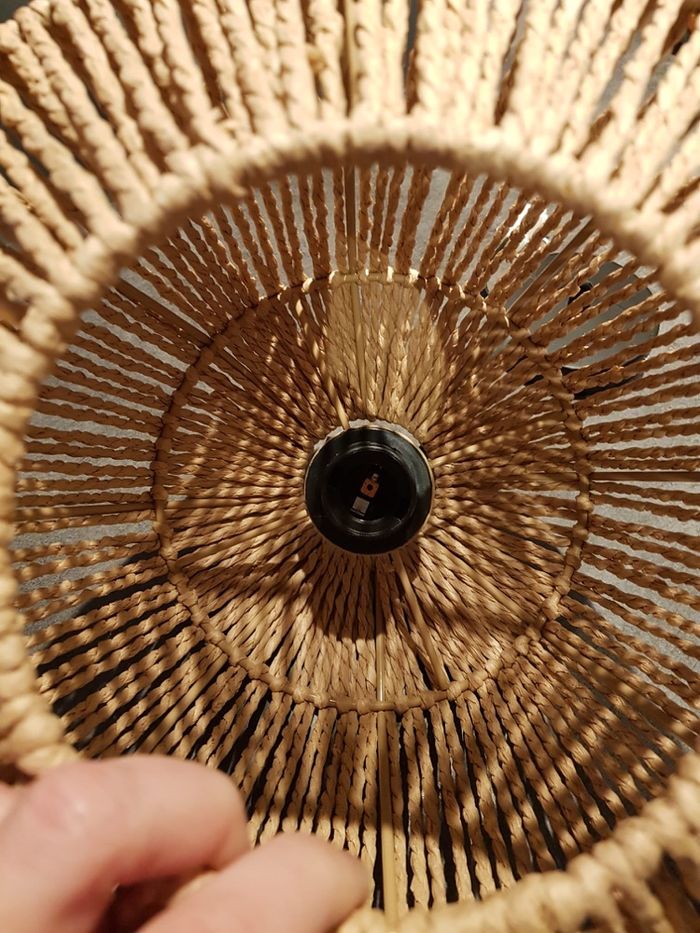 Lustre style rotin - photo numéro 5