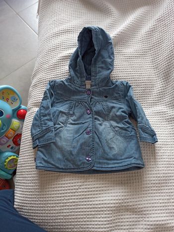 Manteau en jean doublé