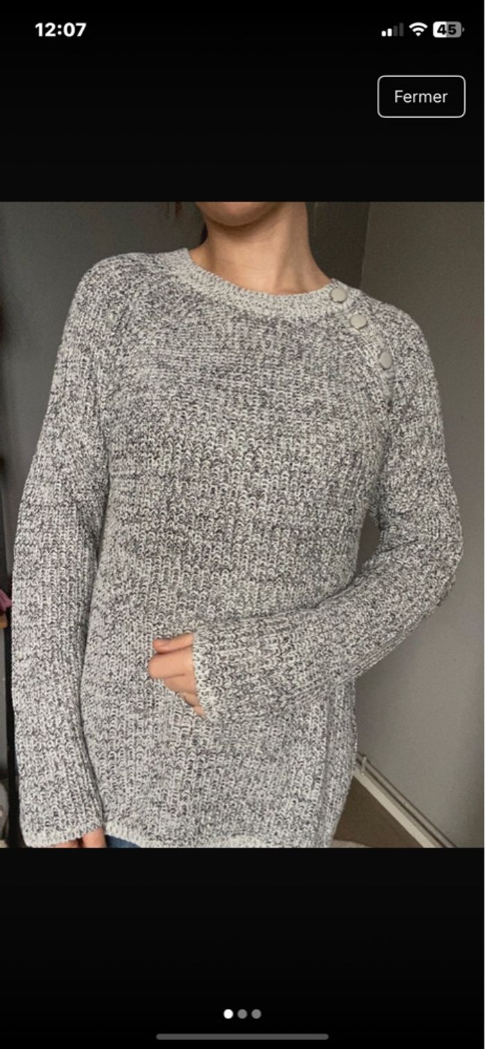 Pull gris de cache cache taille s - photo numéro 3