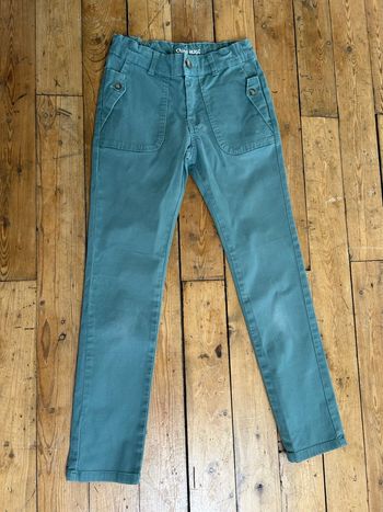Pantalon chino Hugo vert 10 ans Tape à l’œil