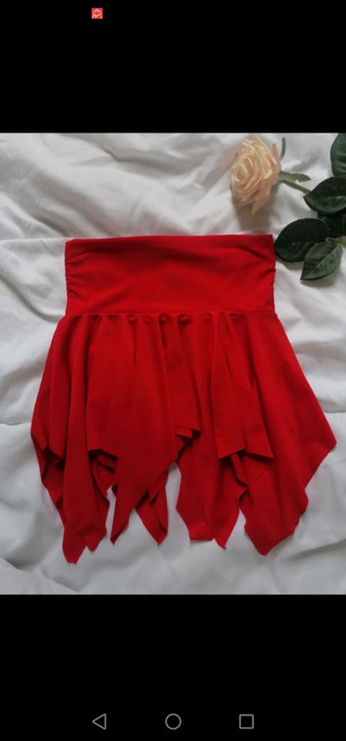Jupe enfant vintage rouge