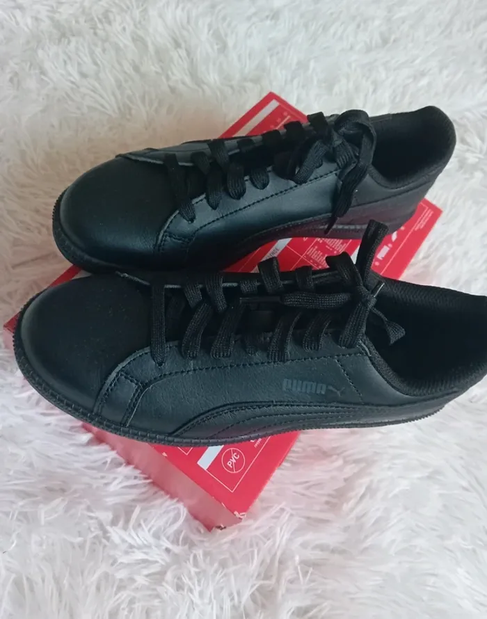 Basket Puma smash FUN L Jr unisexe neuves 🖤🩶 - photo numéro 2