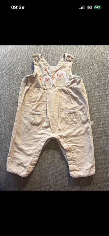 Salopette Bébé fille en velour