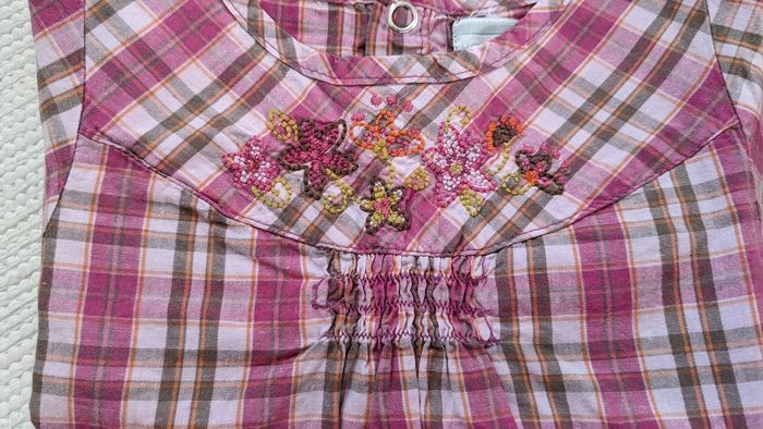 Chemisier rose rayé Kimbaloo 12 mois - photo numéro 3