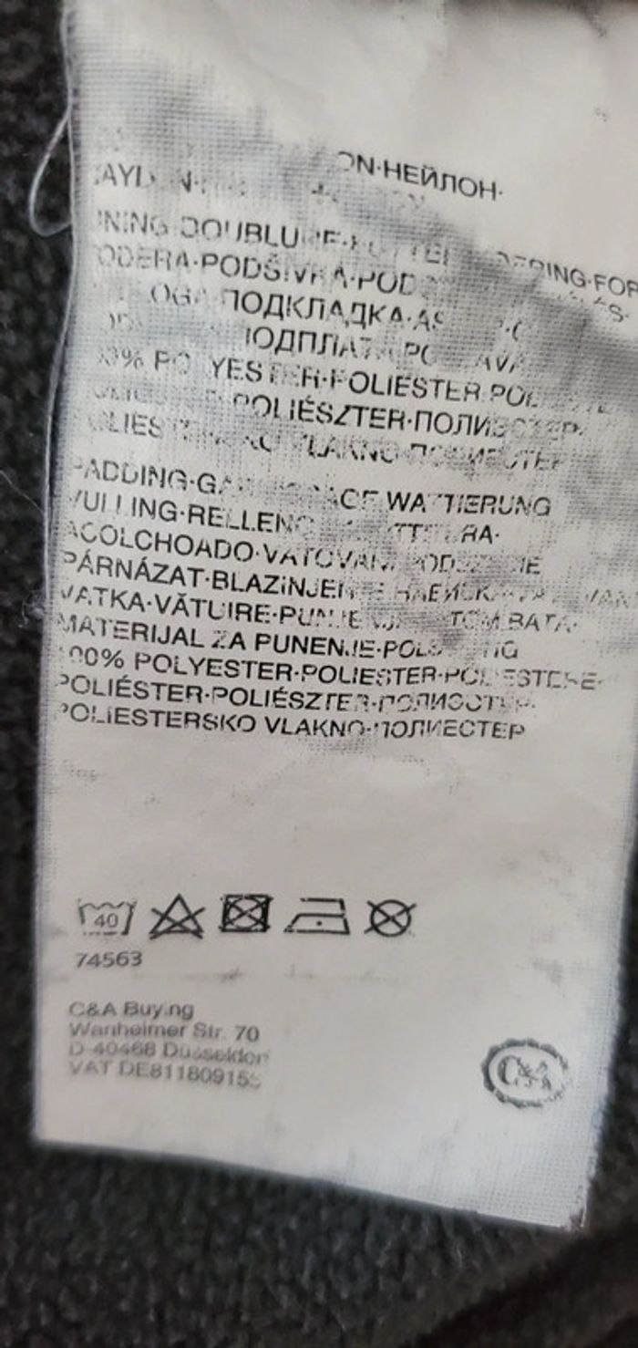 Doudoune grise 14 ans C&A - photo numéro 5