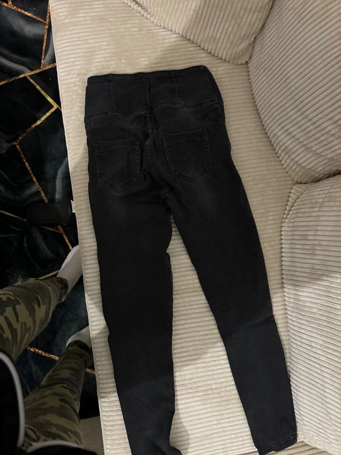 Pantalon en jean taille haute - photo numéro 3