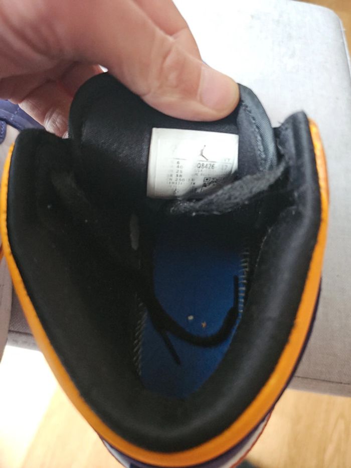 🔥Nike Air Jordan 1 Mid Lakers T.40 💫🏀 - photo numéro 9