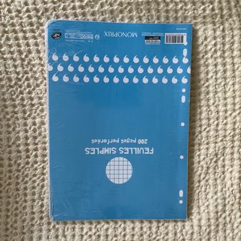 Paquet feuilles simples petits carreaux