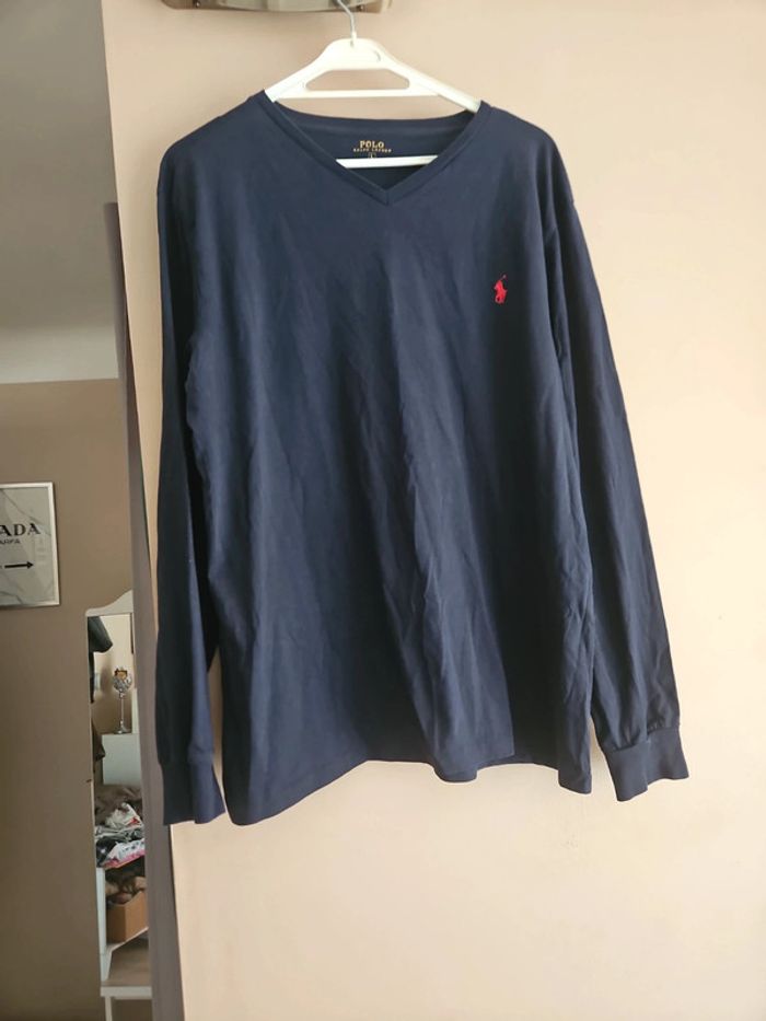 Polo ralph lauren tee shirt ML taille L - photo numéro 2