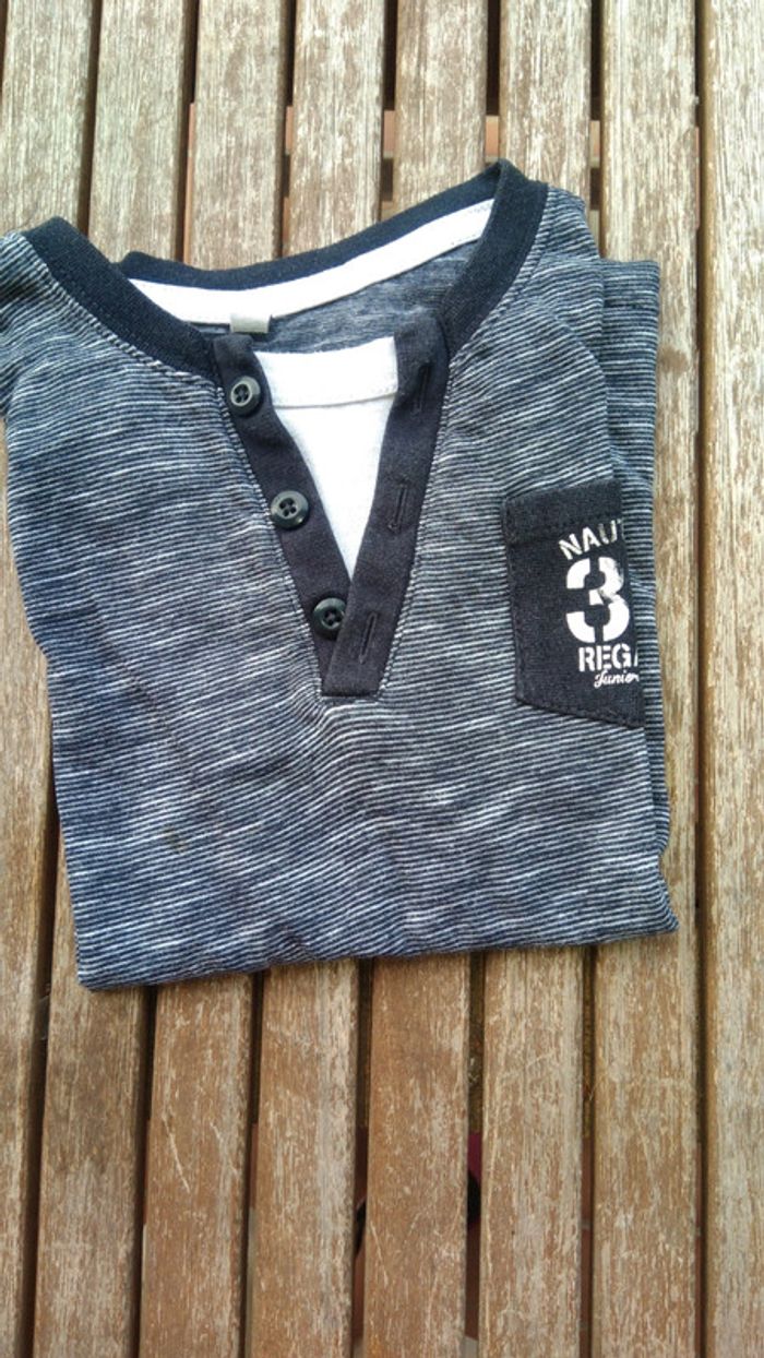 Tshirt marin manches courtes