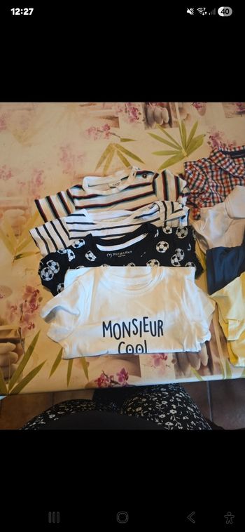 tshirts garçons 9 mois