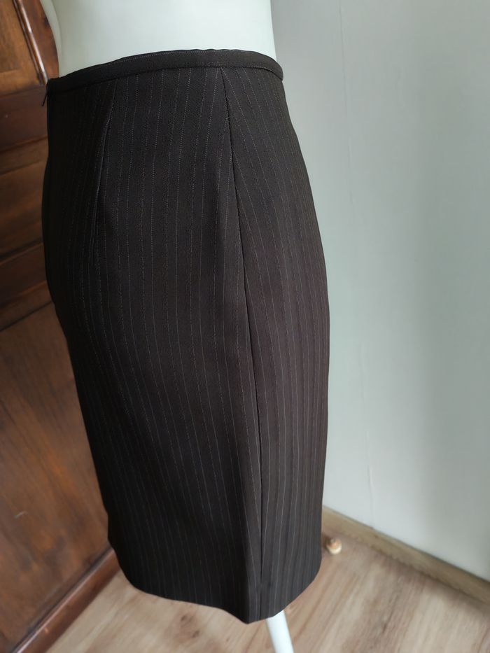 Ensemble tailleur marron à rayures Chantal Rosner pour femme - photo numéro 9