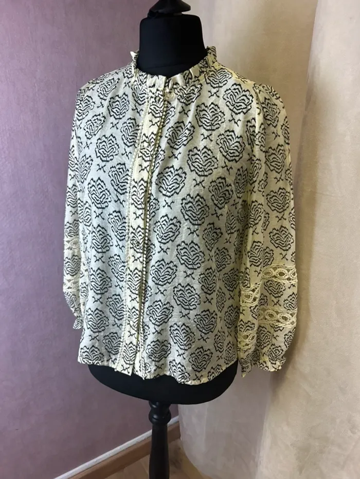Blouse femme, top, femme, chemise femme, chemisier femme, taille 36 taille 38 - photo numéro 2