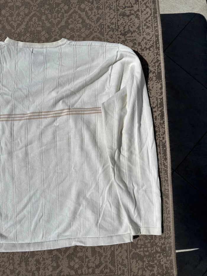 Pull blanc col V Dockers femme - Taille XL - photo numéro 8