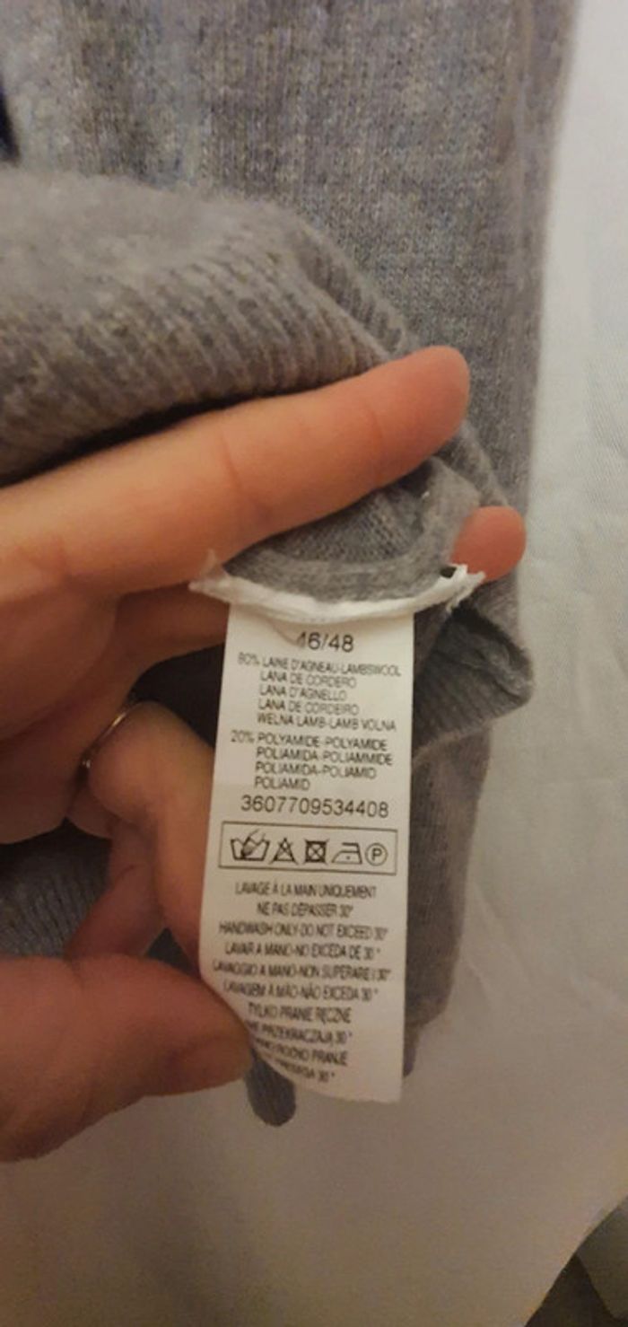 Pull col roulé laine d'agneau - photo numéro 3