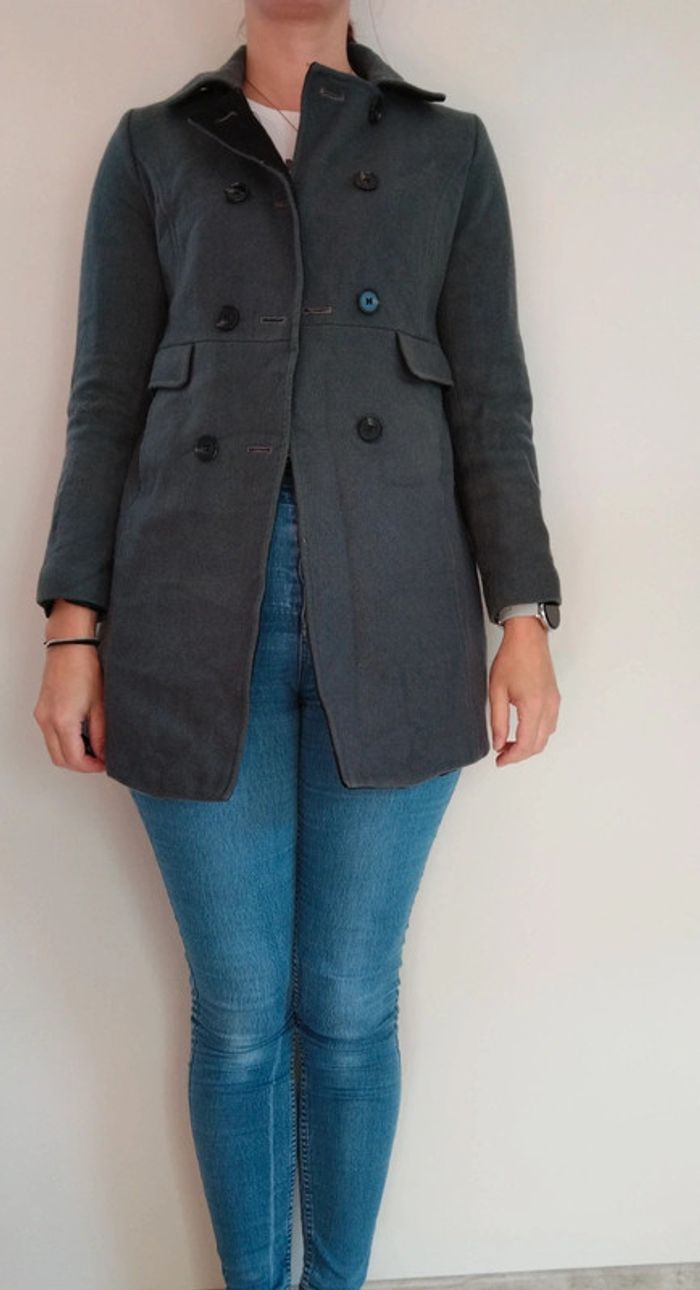 Manteau hiver Gris Etam T40 - photo numéro 4