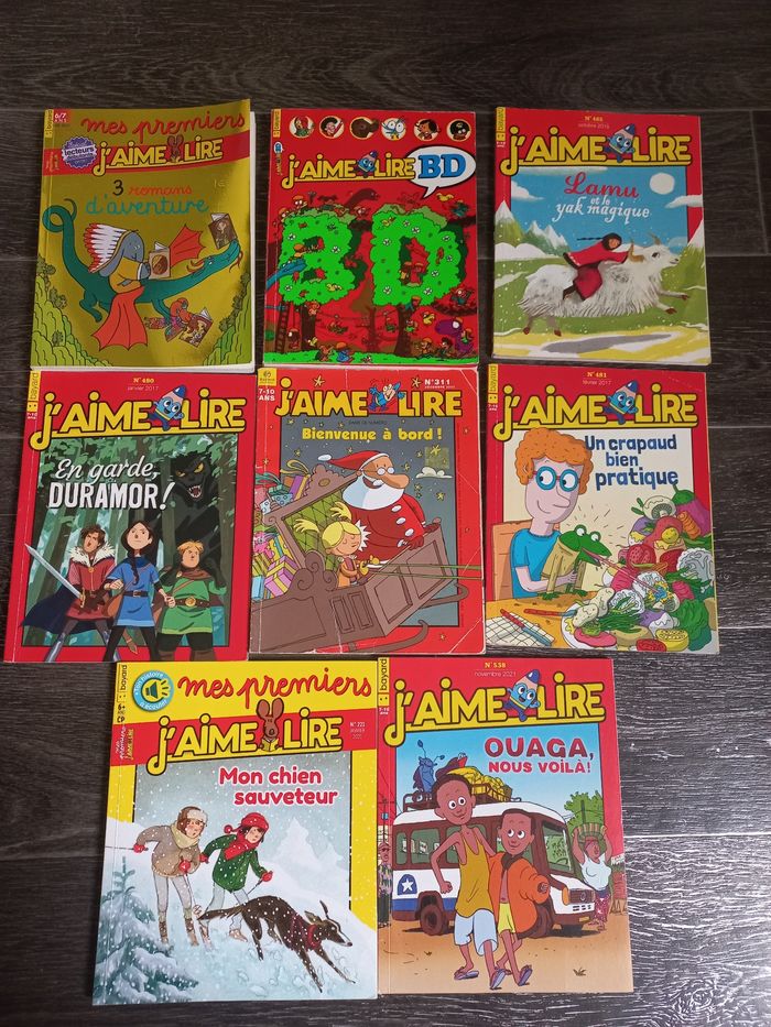 Lot 8 j'aime lire premiers bd