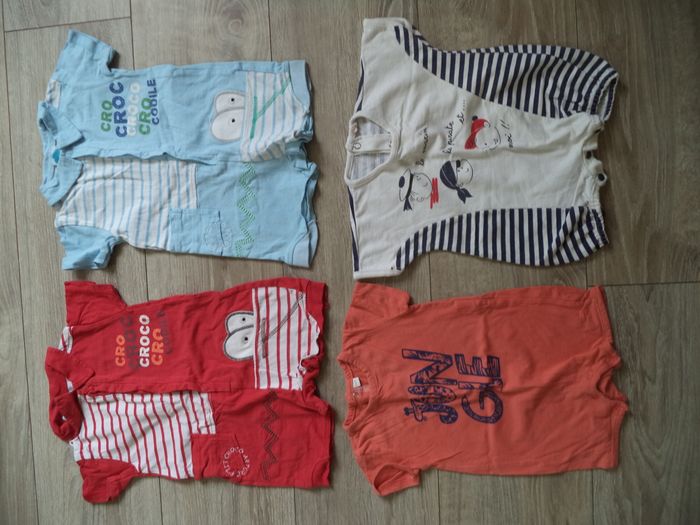 Lot de 4 barboteuses 12 mois - photo numéro 1