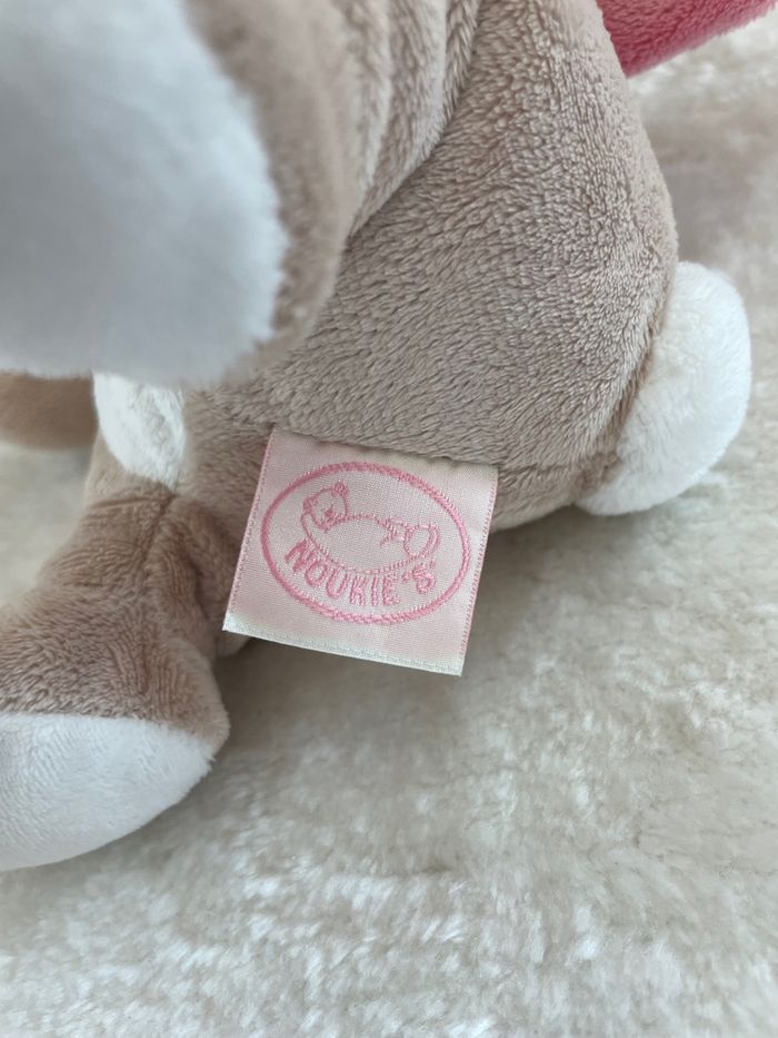 Adorable doudou lapin Oscarine "Noukie's" - photo numéro 5
