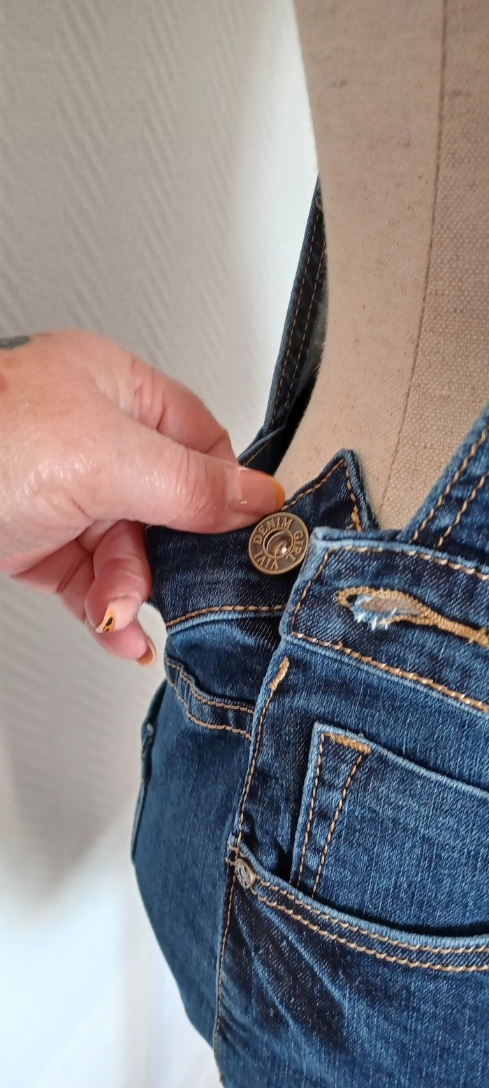 Très jolie robe jeans femme T M - photo numéro 7