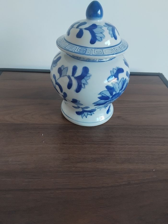 Pot à gingembre ou thé motif chinois céramique - photo numéro 8