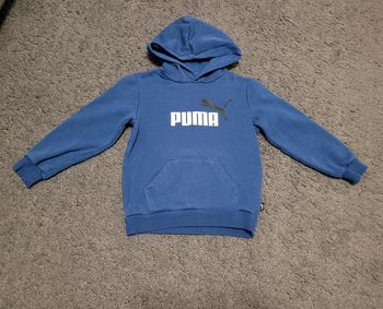Pull a capuche garçon 🤎 4ans Puma bleu blanc noir