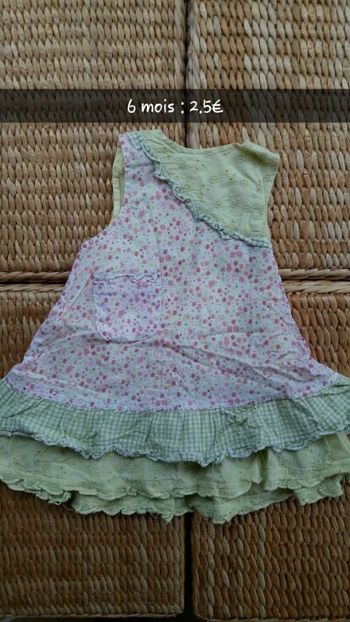 Robe à volants 6 mois