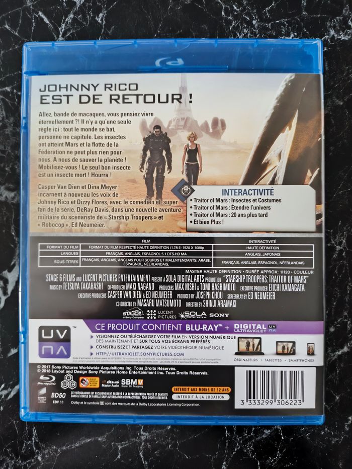 Starship Troopers : Traitor of Mars en Blu-ray - photo numéro 2