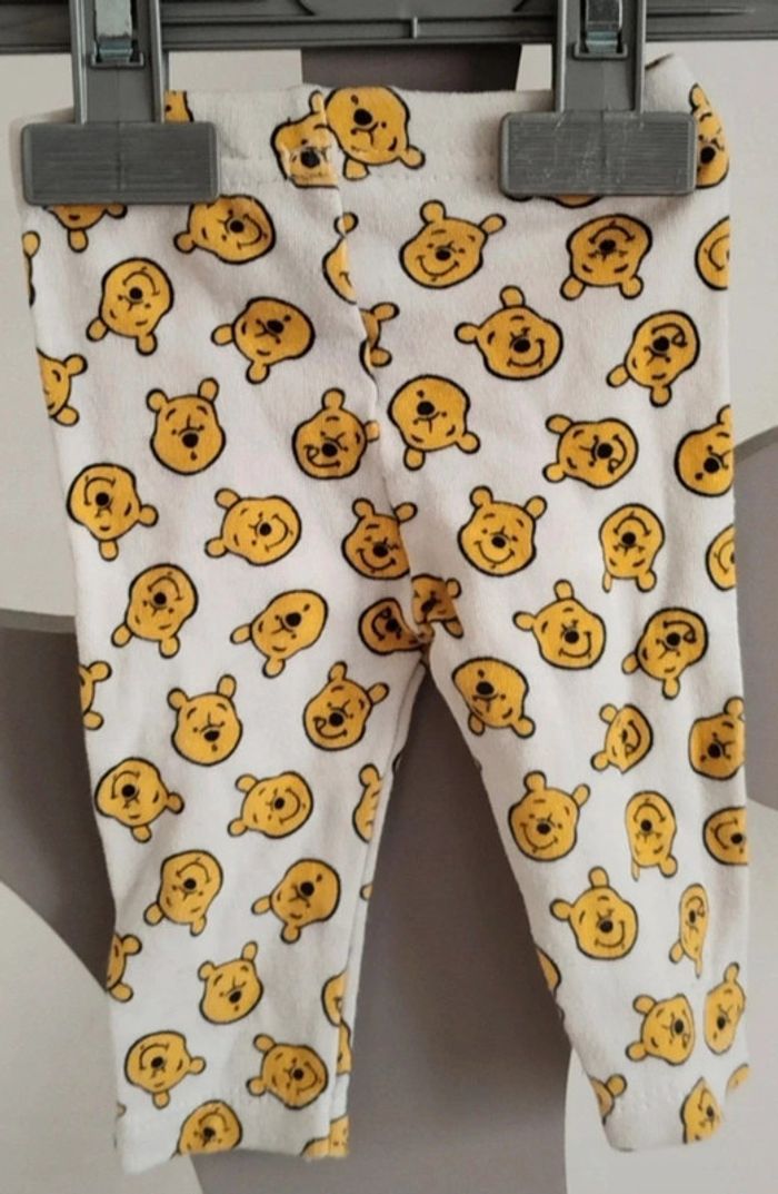 Legging blanc imprimé Winnie l'ourson Disney Baby taille 1 mois - photo numéro 2