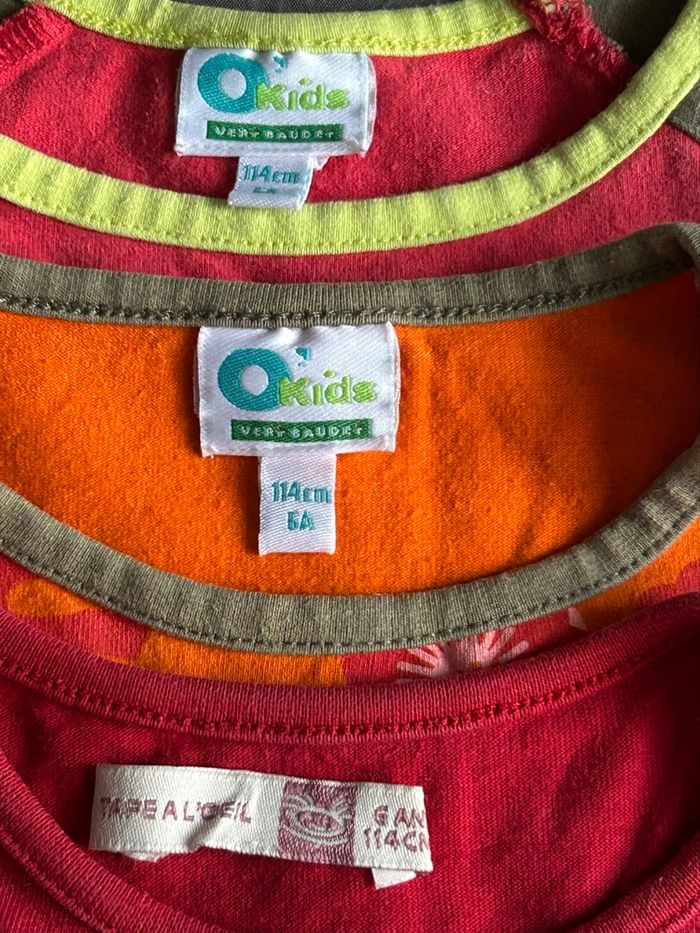 Lot 3 t-shirts à motifs manches longues fille - photo numéro 3