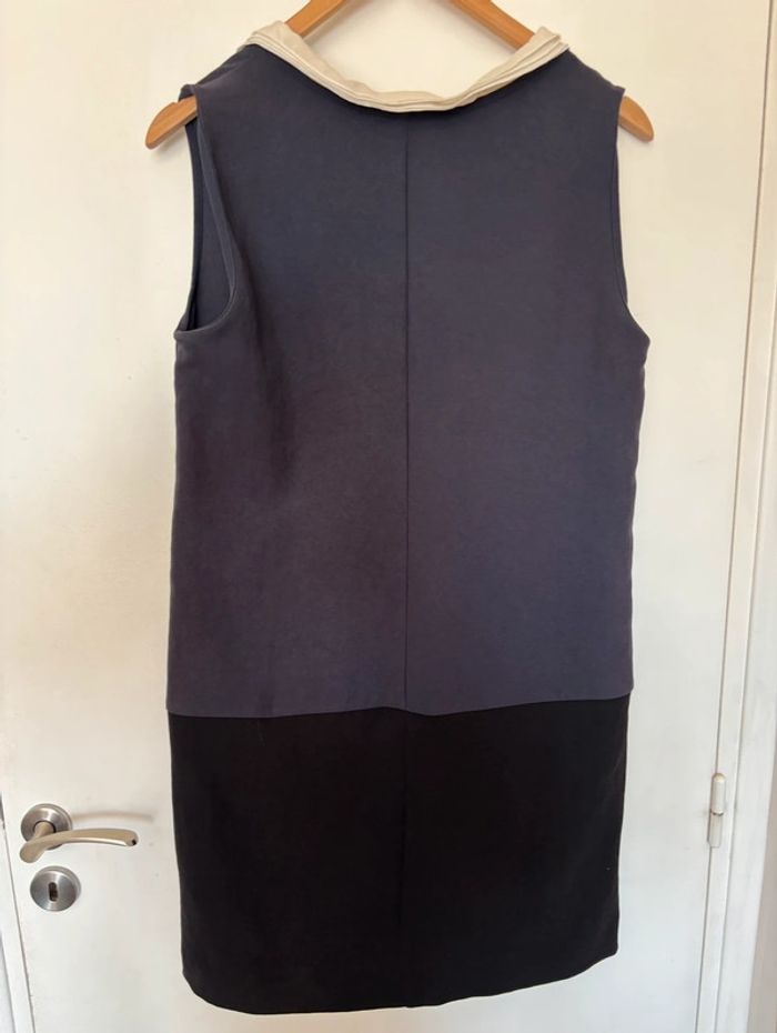 Robe bicolore sans manches Maje - photo numéro 13