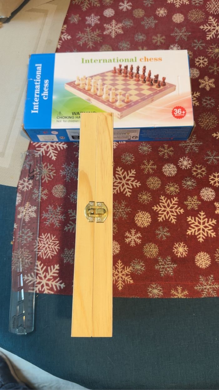 Échiquier en bois aimanté – Jeu d’échecs neuf - photo numéro 5