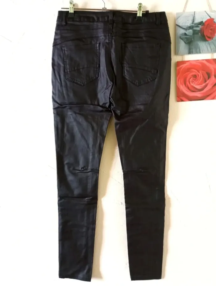 🌸Pantalon enduit slim fit, Crazy Lover, Taille S 36 - photo numéro 6