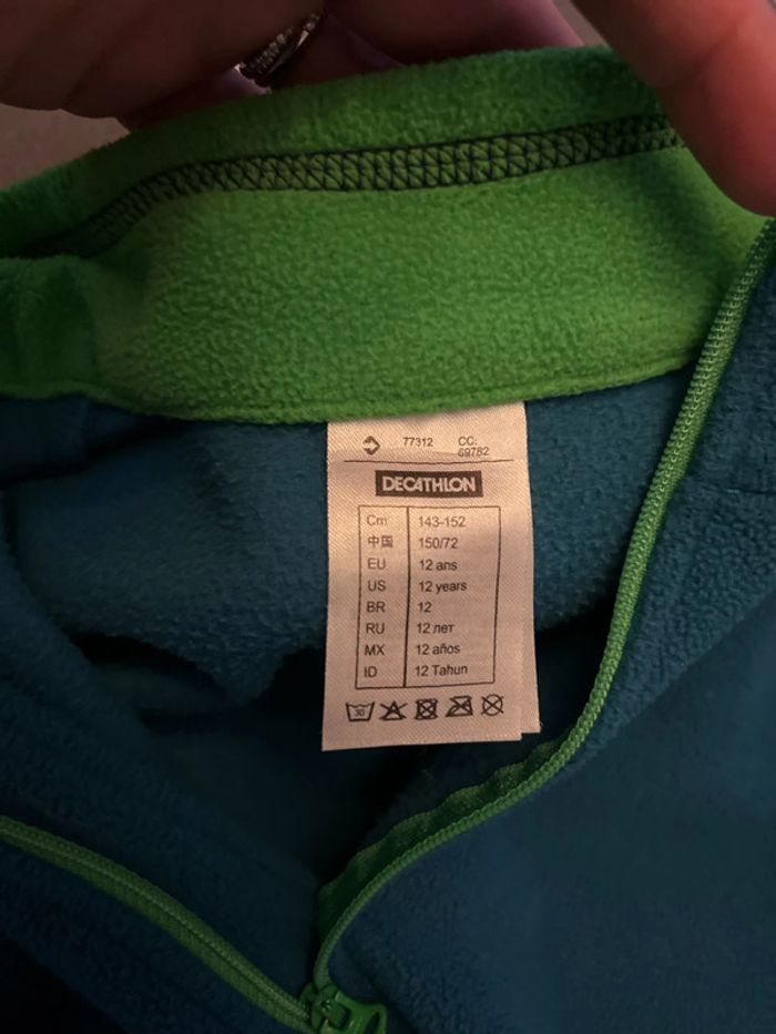 Polaire ski col zippé manches longues 12 ans - Quechua - photo numéro 5