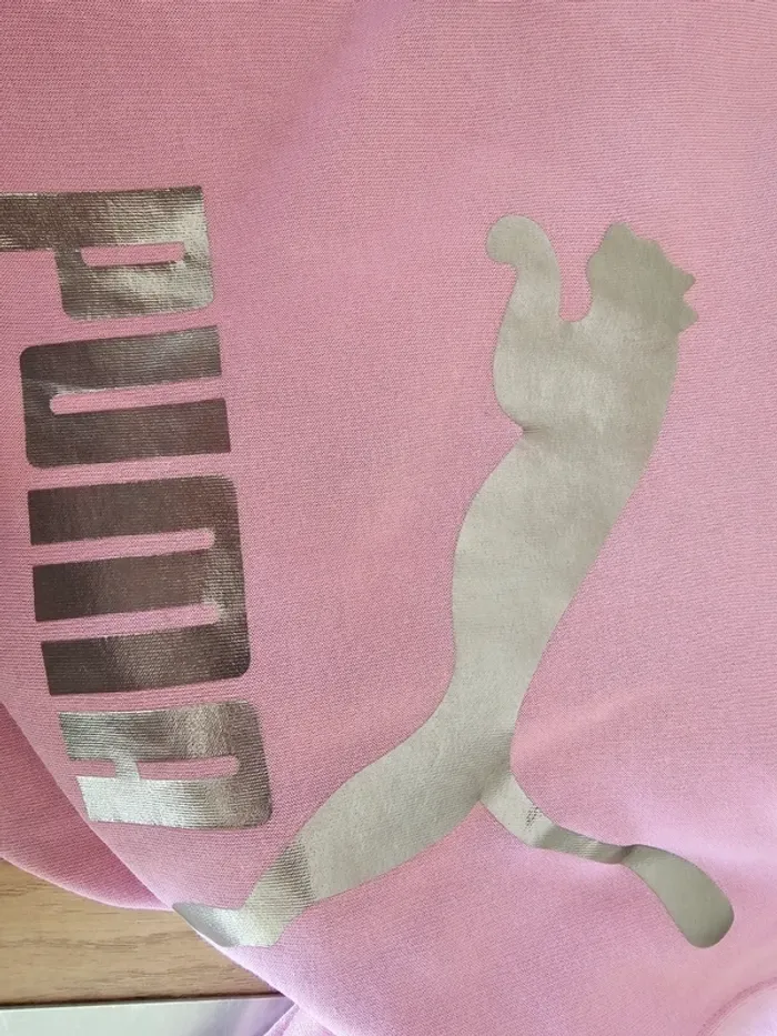 Sweat à capuche PUMA rose fille 13/14ans - photo numéro 9