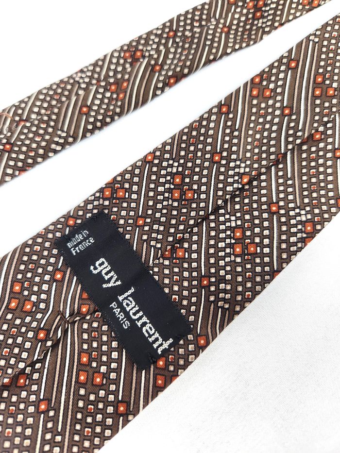 Cravate Guy Laurent – 100% Soie au Look Vintage 70s - photo numéro 6