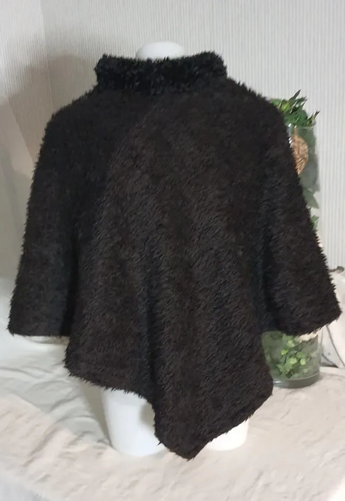 Poncho femme noir taille M - photo numéro 4