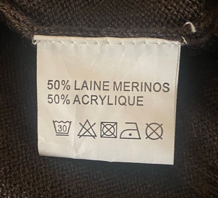 Gilet en laine »Devred »marron et gris - photo numéro 6