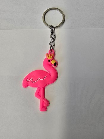 Porte clés Flamant rose