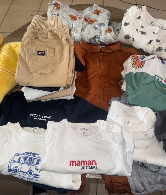 lot vêtements garçons 3 mois - photo numéro 2