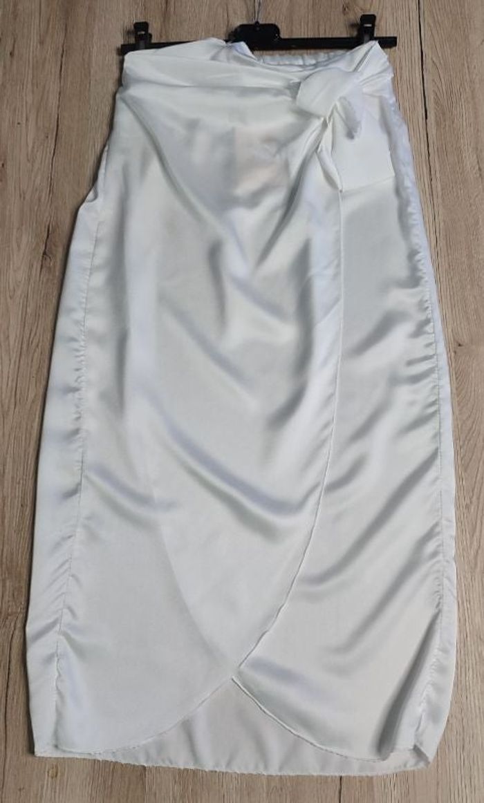 Jupe blanche satinée TU
