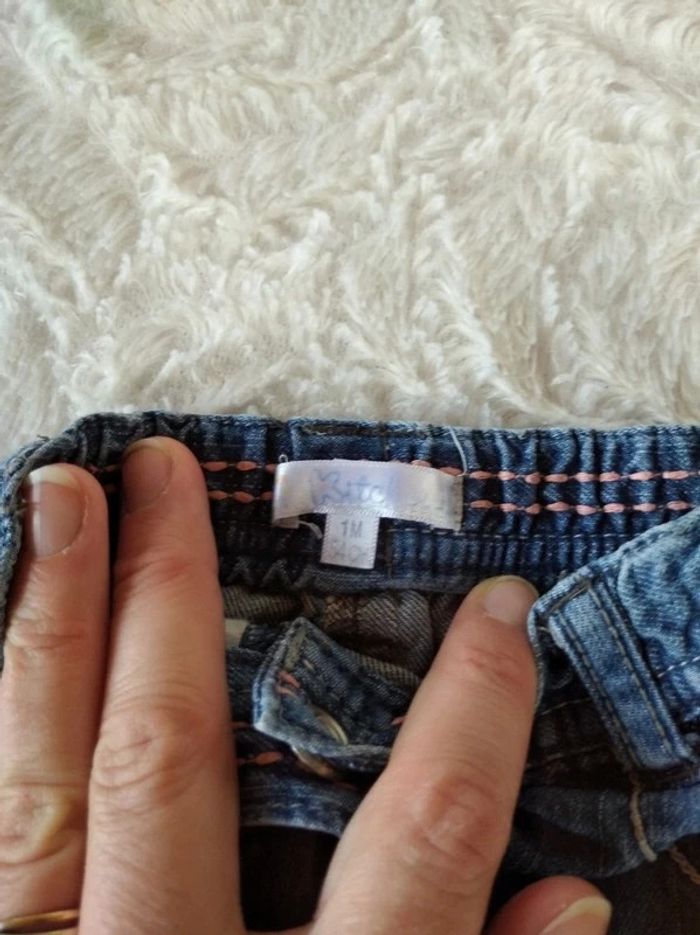 Ensemble (tee shirt + pantalon jeans) Garçon 1 mois Kitchoun 100% coton - photo numéro 17