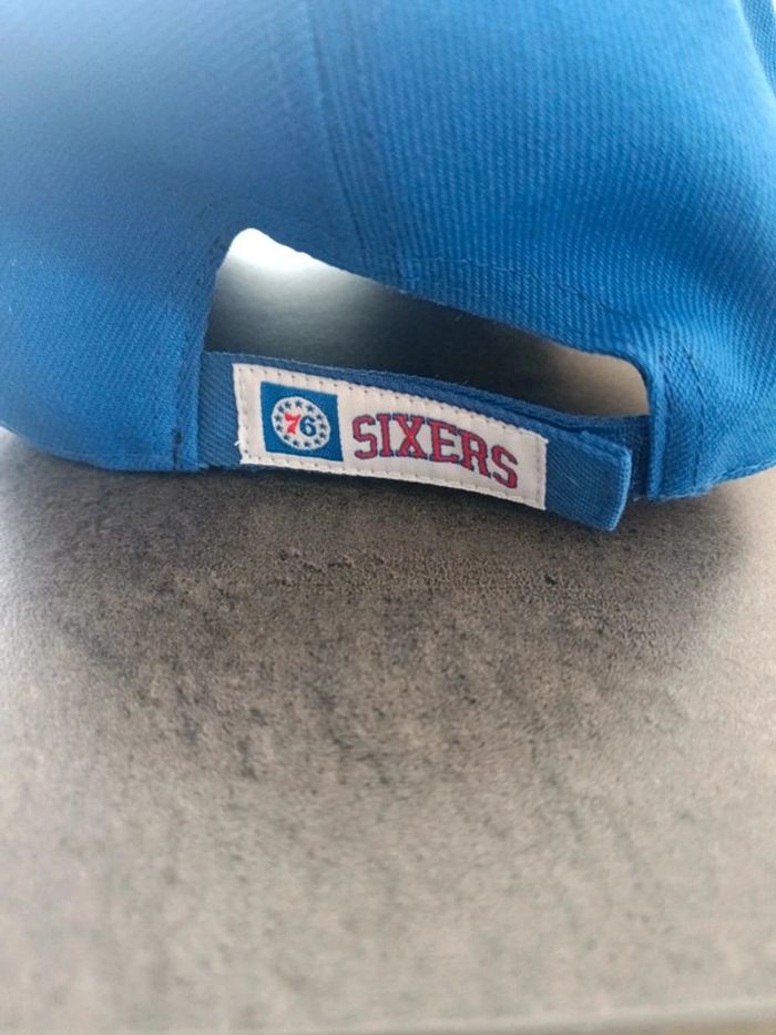 Casquette NBA Philadelphia sixers 76ers bleue - photo numéro 3