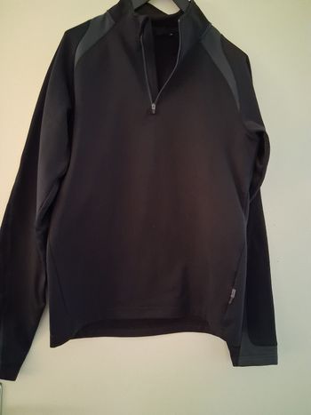 Sweat shirt noir et gris " t- S" go sport