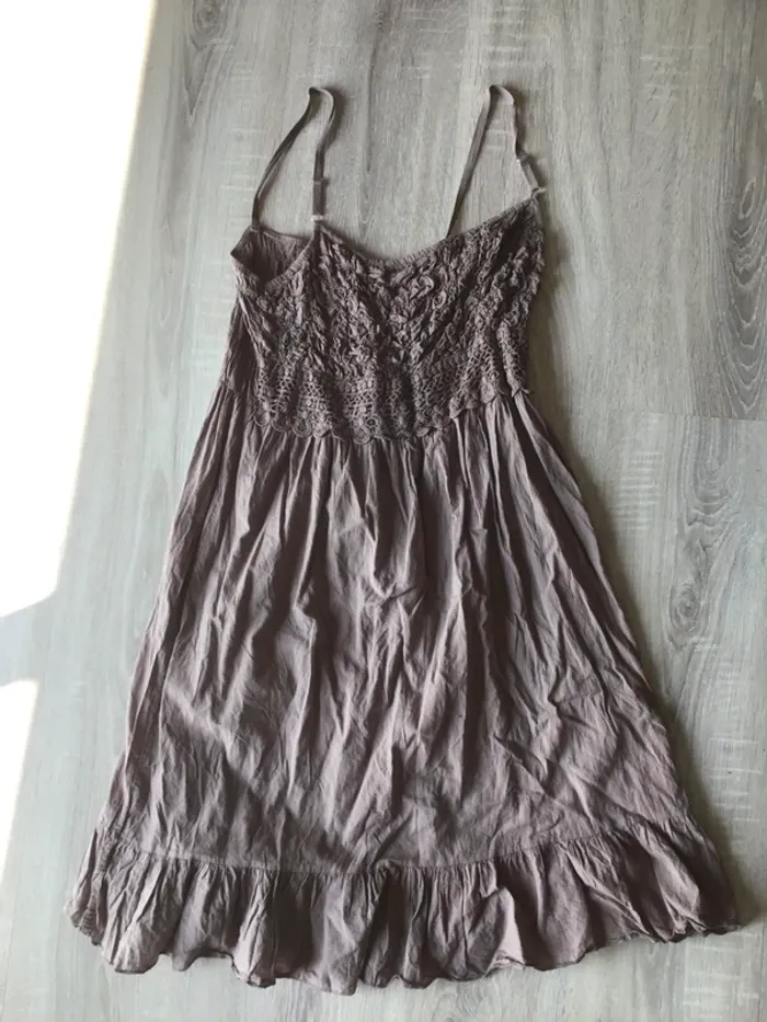 Robe marron femme