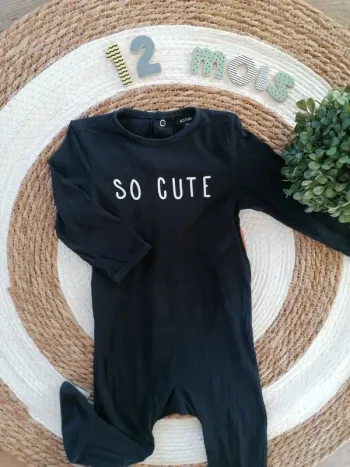 Pyjama coton une pièce - Kiabi - 12 mois