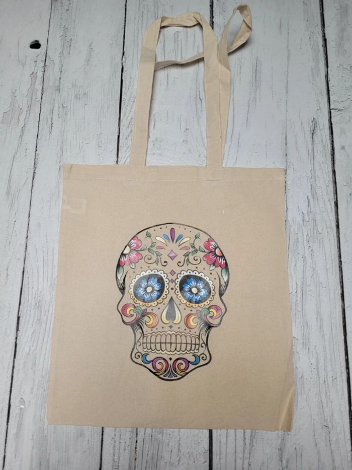 tote bag tête de mort