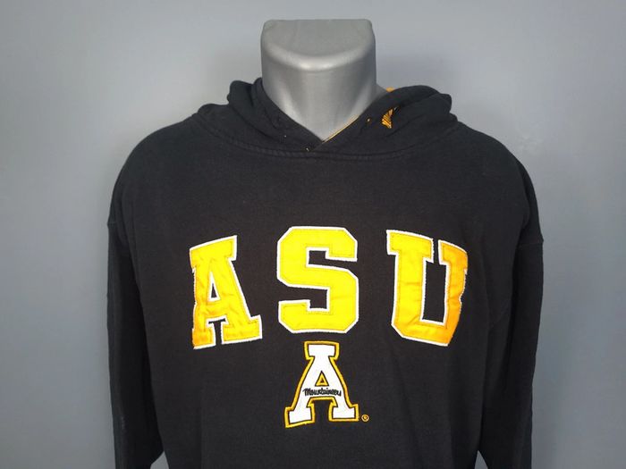 sweat a capuche / Hoodie stadium athletics universitaire - taille XL - homme - noir brodé (145) - photo numéro 2
